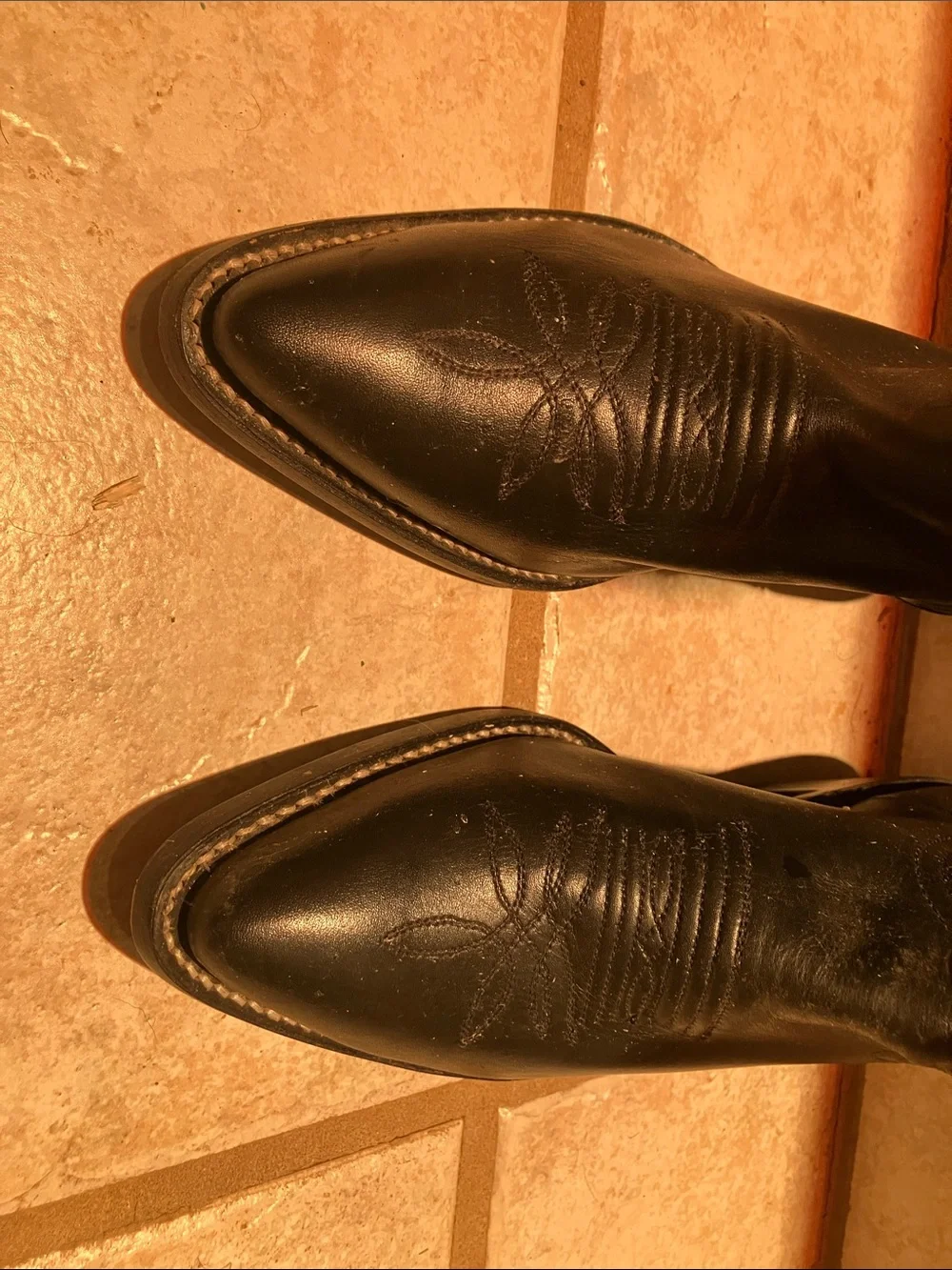 Justin Boots Black Kids Western Cowboy Boots